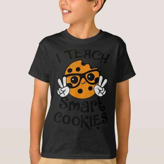 I Teach Smart Cookies Christmas Teacher Teaching X T-Shirt (Vorderseite)
