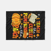 I Teach The Coolest Pumpkins In The Patch Teacher  Fleecedecke (Vorderseite (Horizontal))