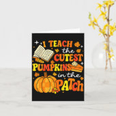 I Teach The Coolest Pumpkins In The Patch Teacher Karte (Gelbe Blume)