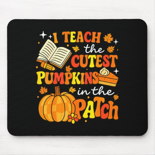 I Teach The Coolest Pumpkins In The Patch Teacher  Mousepad (Vorne)
