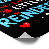 I Teach The Cutest Little Reindeers Teacher Christ Poster (Ecke)