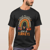 I Teach the Cutest Prek Turkeys Thanksgiving Teach T-Shirt (Vorderseite)