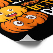 I Teach The Cutest Pumpkins Funny Halloween Teache Poster (Ecke)