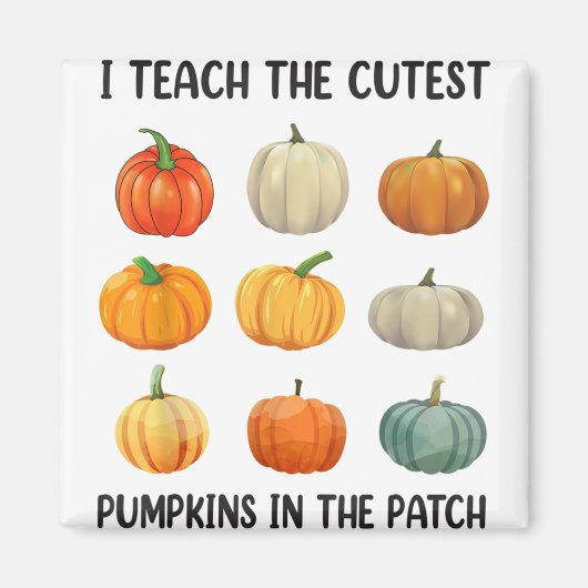 I Teach The Cutest Pumpkins In the Patch Halloween Magnet (Vorne)