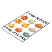 I Teach The Cutest Pumpkins In the Patch Halloween Notizblock (Linke Seite)