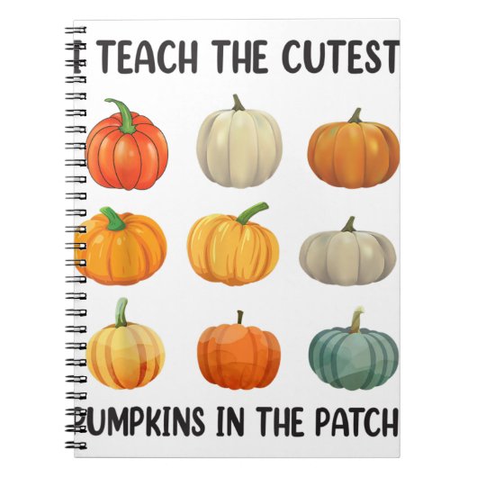 I Teach The Cutest Pumpkins In the Patch Halloween Notizblock (Vorderseite)