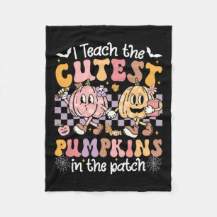 I Teach The Cutest Pumpkins In the Patch Retro Tea Fleecedecke