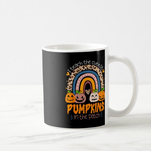 I Teach The Cutest Pumpkins In the Patch Retro Tea Kaffeetasse (Rechts)