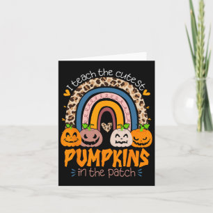 I Teach The Cutest Pumpkins In the Patch Retro Tea Karte