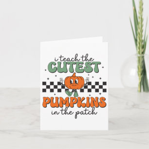 I Teach The Cutest Pumpkins In the Patch Retro Tea Karte