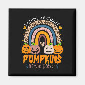 I Teach The Cutest Pumpkins In the Patch Retro Tea Magnet (Vorne)