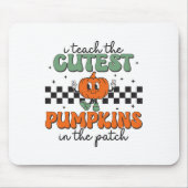 I Teach The Cutest Pumpkins In the Patch Retro Tea Mousepad (Vorne)