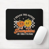 I Teach The Cutest Pumpkins In the Patch Retro Tea Mousepad (Mit Mouse)