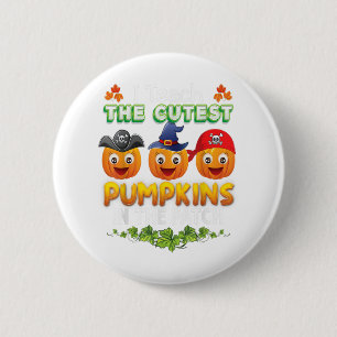 I Teach The Cutest Pumpkins In the Patch Teacher H Button