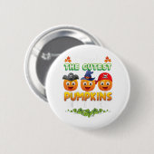I Teach The Cutest Pumpkins In the Patch Teacher H Button (Vorne & Hinten)