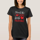 I Teach The Cutest Valentines Funny Teacher Valent T-Shirt (Vorderseite)