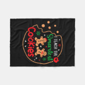 I Teach The Smartest Cookies Funny Christmas Xmas  Fleecedecke (Vorderseite (Horizontal))