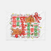 I Teach The Smartest Cookies In The Batch Teacher Fleecedecke (Vorderseite (Horizontal))