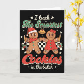I Teach The Smartest Cookies In The Batch Teacher  Karte (Gelbe Blume)