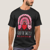 I Teach The Sweetest 8th Grade Hearts Teachers Val T-Shirt (Vorderseite)