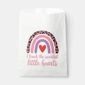 I Teach The Sweetest Hearts Rainbow Teacher Geschenktütchen (Vorderseite)