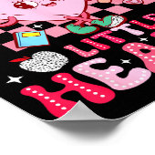 I Teach The Sweetest Little Heart Teacher Valentin Poster (Ecke)