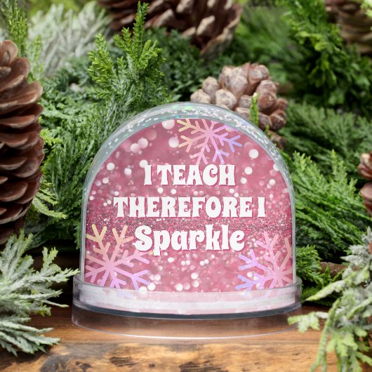 I Teach Therefore I Sparkle Best Teacher Ever Schneekugeln (Winter)