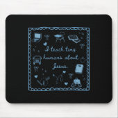 I Teach Tiny Humans About Jesus Christian Teacher Mousepad (Vorne)