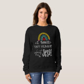 I Teach Tiny Humans About Jesus Sunday School Teac Sweatshirt (Vorne ganz)