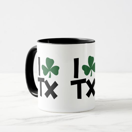 I. Texas St Patrick's Day Tasse (Vorderseite Links)