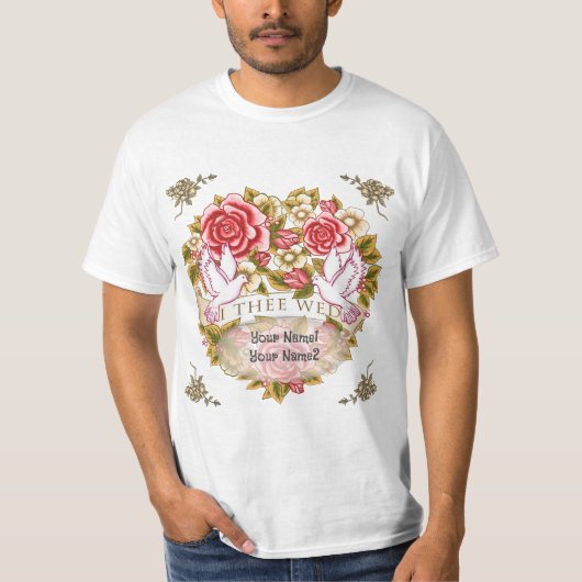 I The Wed Hochzeit T - Shirt (Vorderseite)