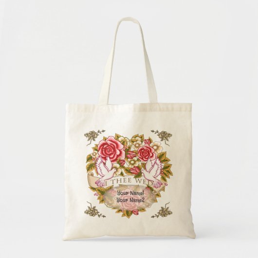 I The Wed Hochzeit Tasche (Vorne)