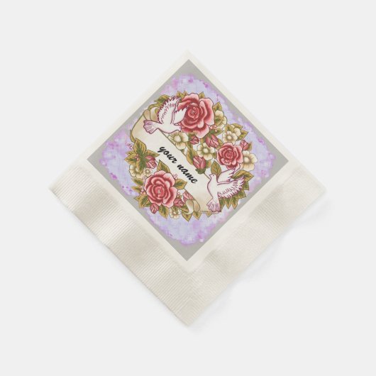 I The Wed Hochzeitspapier-Servietten Serviette (Ecke)