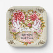 I The Wed Hochzeitspapier-Teller Pappteller (Vorderseite)