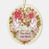 I The Wed Hochzeitsschmuck Keramik Ornament (Links)