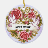 I The Wed Hochzeitsschmuck Keramik Ornament (Vorne)