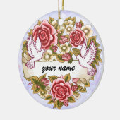 I The Wed Hochzeitsschmuck Keramik Ornament (Links)