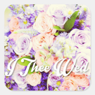 I The Wed Umschlag Aufkleber und Hochzeitsticker