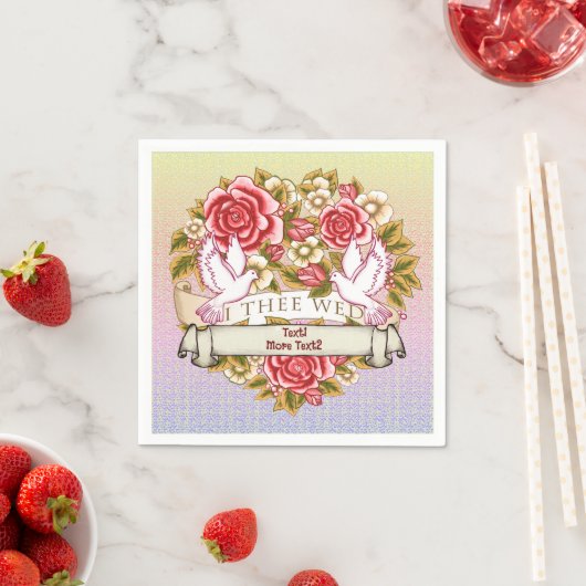 I the Wed Wedding Serviette (Beispiel)