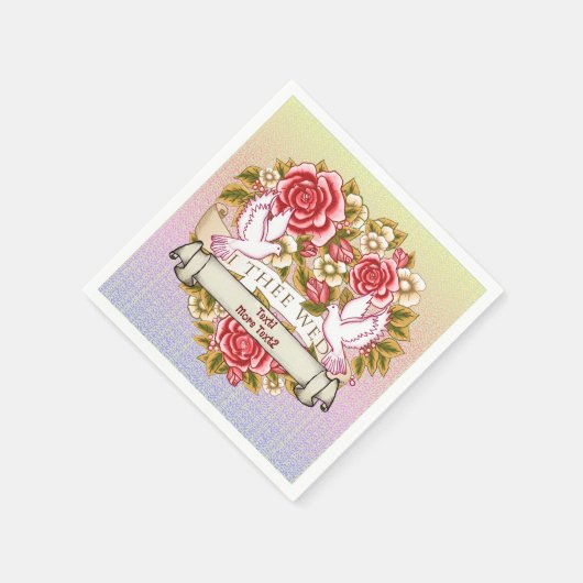 I the Wed Wedding Serviette (Ecke)