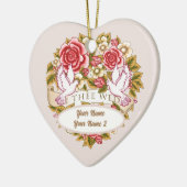 I Thed Custom Hochzeitsornament Keramik Ornament (Links)