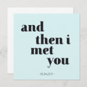 I then i met you - personalisierbar jubiläum (Vorne/Hinten)