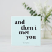 I then i met you - personalisierbar jubiläum (Stehend Vorderseite)