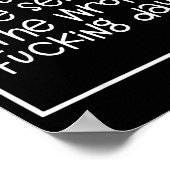 I Think I've Seized The Wrong Foring Day  Poster (Ecke)