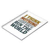 I think Nothing - Rule the world Notizblock (Linke Seite)