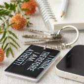 I Think, Therefore I Am...Atheist! Schlüsselanhänger (Vorderseite rechts)