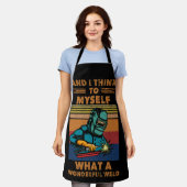 I Think To Myself What A Wonderful Weld Welding Schürze (Getragen)