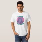 I Think Too Much Octopus Illustration T-Shirt (Vorne ganz)