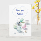 I Think You are Marbellous Greeting Card Karte (Gelbe Blume)