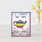 I think you are Tea-riffic Card Karte (Gelbe Blume)